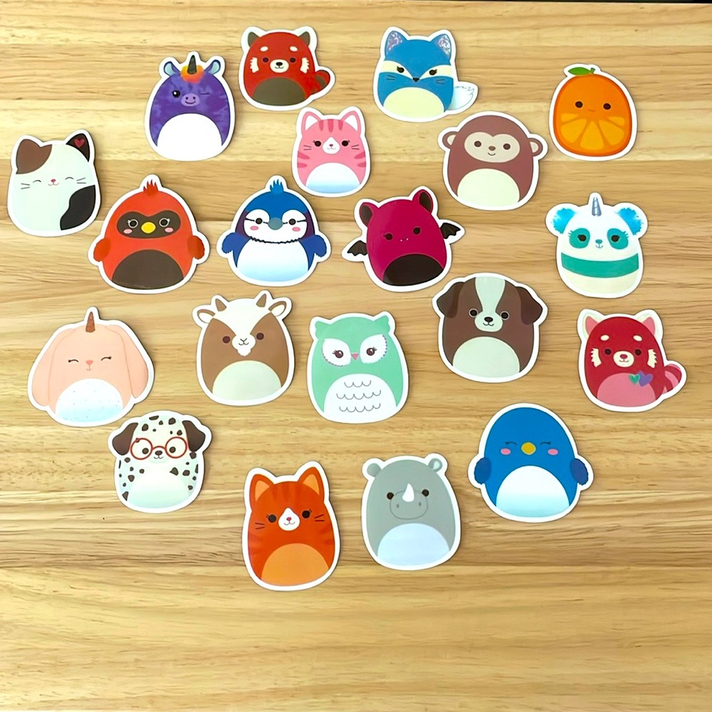 20 pc Random Squishmallow Sticker Pack - Picture 2 of 2